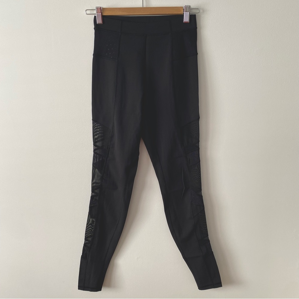 Lululemon Just Breathe Pant mesh leggings in black size 6 - Picture 4 of 17